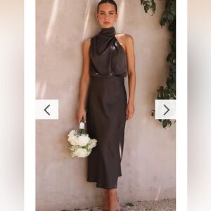Billy J Esther Maxi Dress in Espresso Size Aus 10 (US 6)